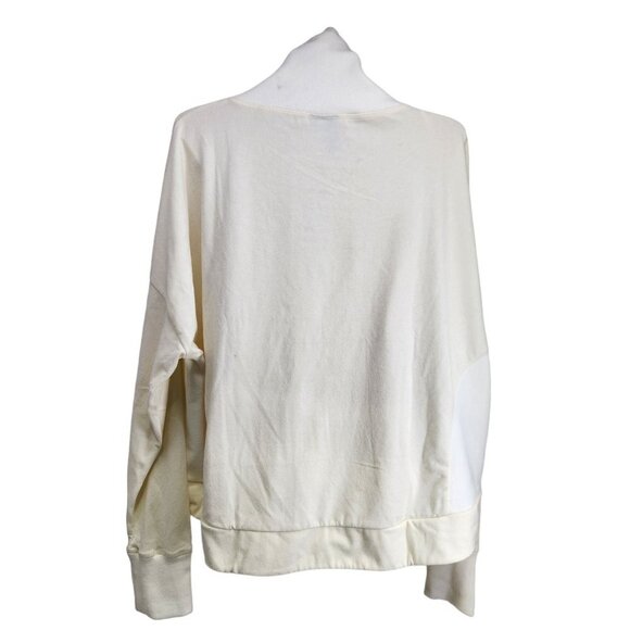 NWT Sweaty Betty Harmonise‎ Luxe Fleece White Pullover Sweatshirt Size XXL - Picture 4 of 12